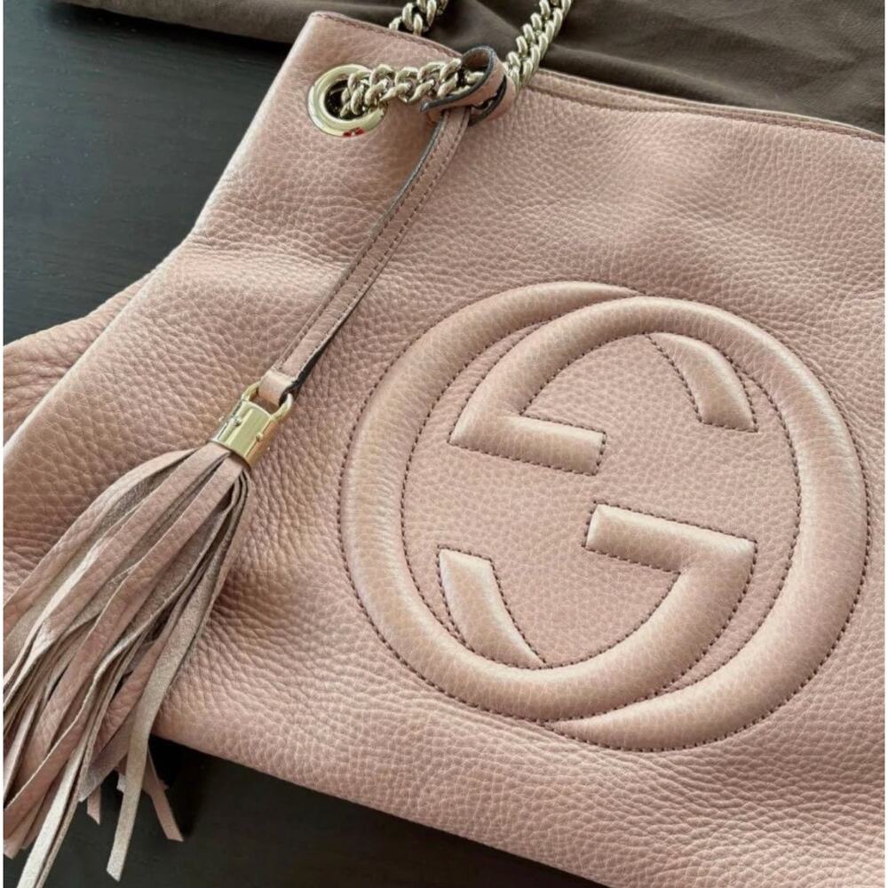 GUCCI SOHO LEATHER PINK EUC - Picture 3 of 6